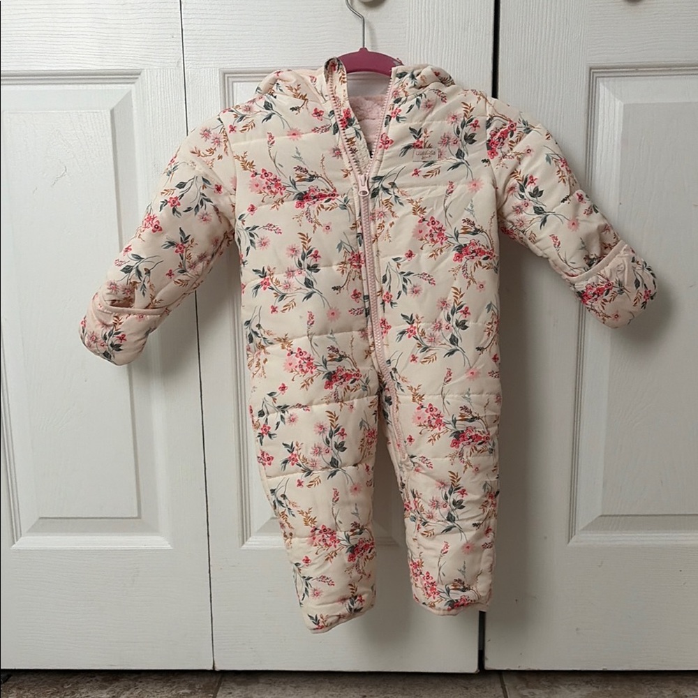 Floral Cream Kids One Piece